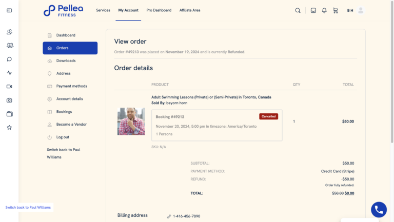 13.	Note details in the order details section.