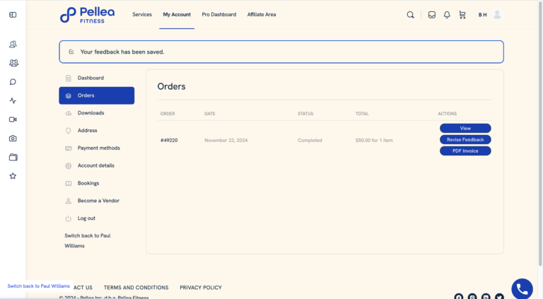 1.	Click “Submit Feedback".