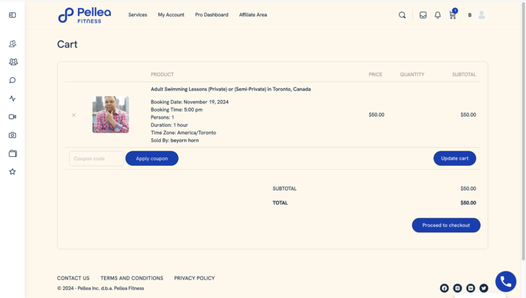 29.	Review cart.