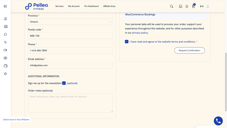 36.	Click “Request Confirmation”.