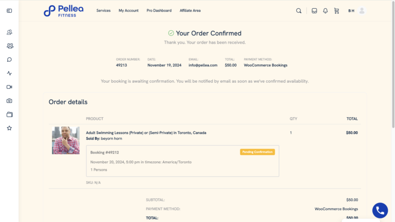 37.	Read your order confirmed message.