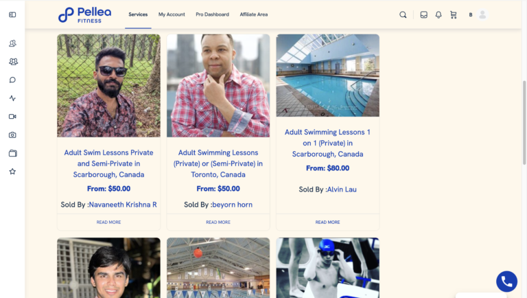 7.	Navigate the "Services" section.