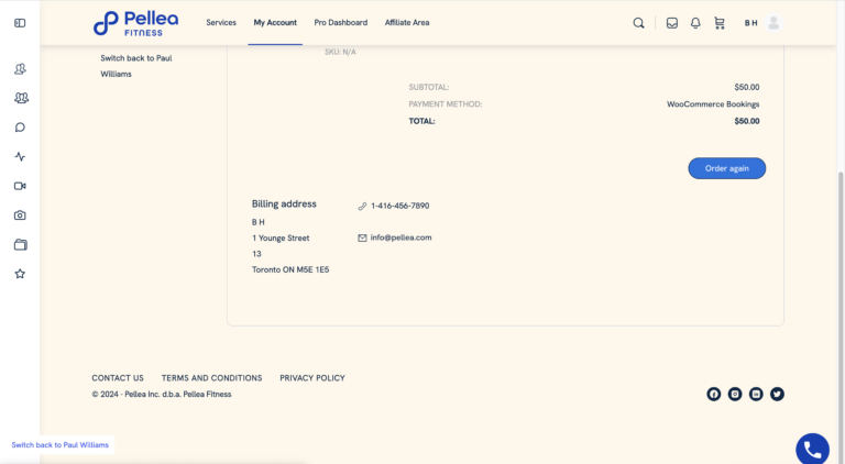 9.	Click “Order Again”.