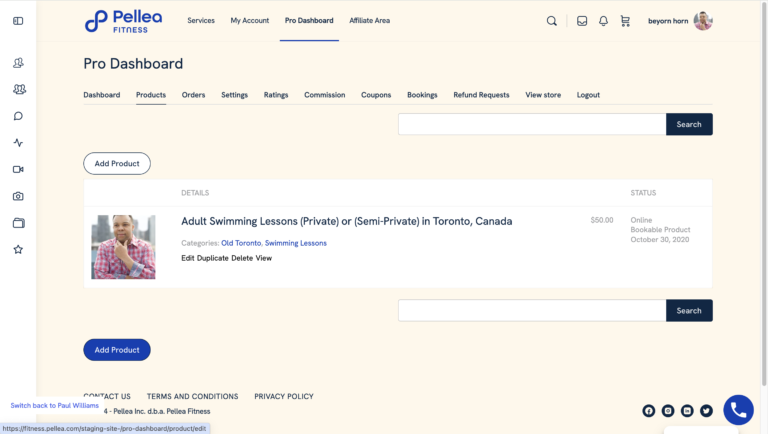 7.	Click "Add Product".