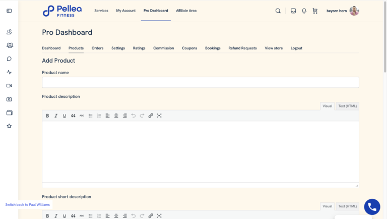 9.	Review the add product section.