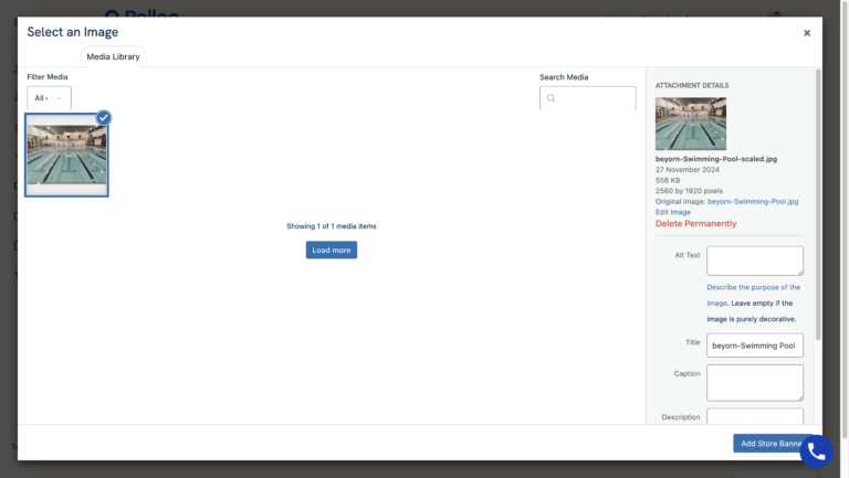 18.	Click “Add Store Banner”.
