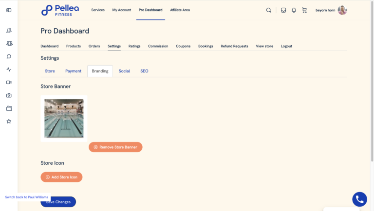 19.	Click “Add Store Icon”.