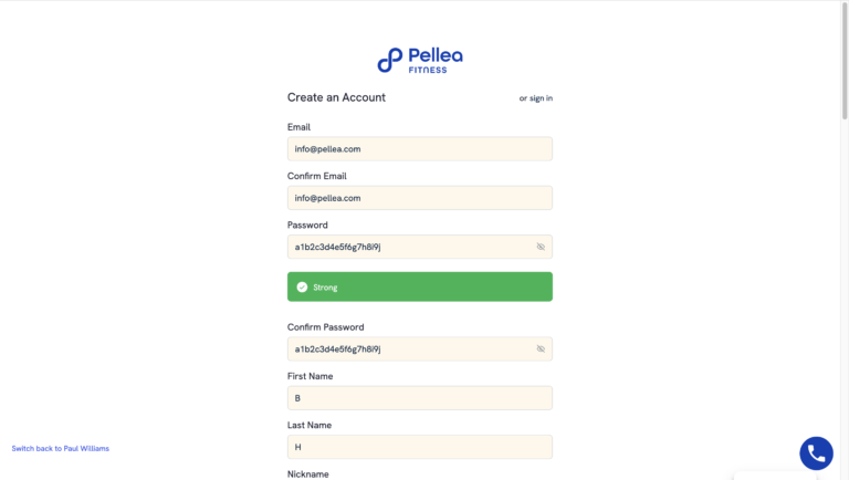 1.	Input your account information in the fields.