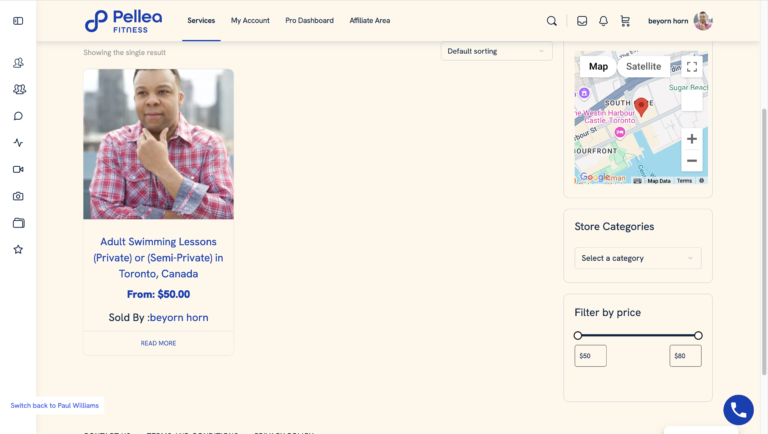 13.	Click “Profile Photo”, “Profile Name”, “Service Name”, or “Read More”.