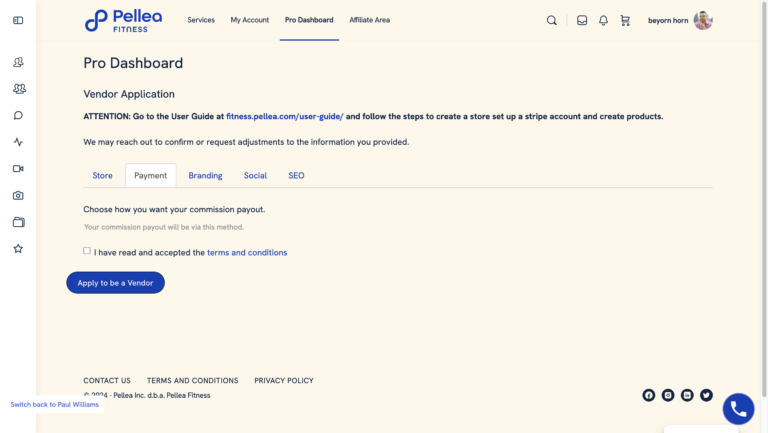 11.	Click the "Payment” sub-tab.