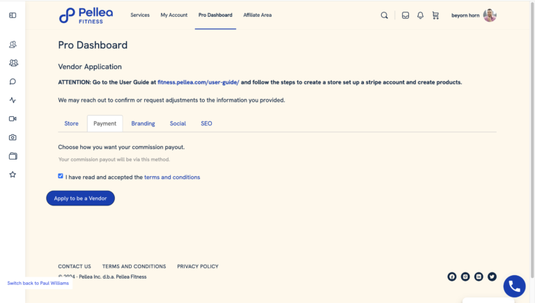 12.	Skip payment information in the sub-section.