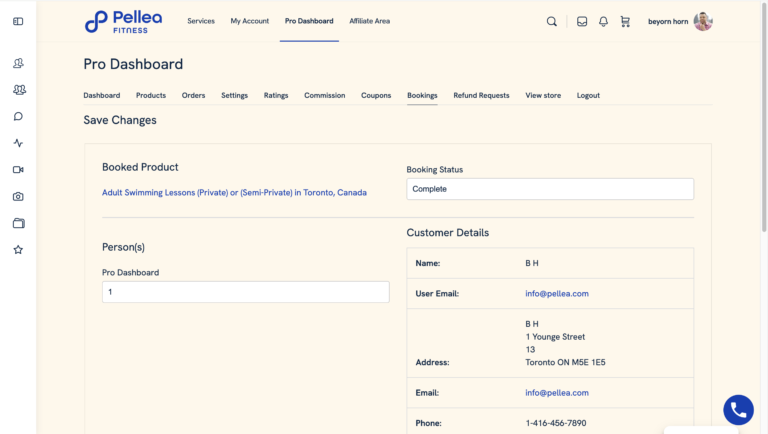 11.	Note booking product details.