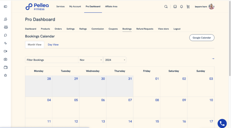 18.	Click “Google Calendar”.