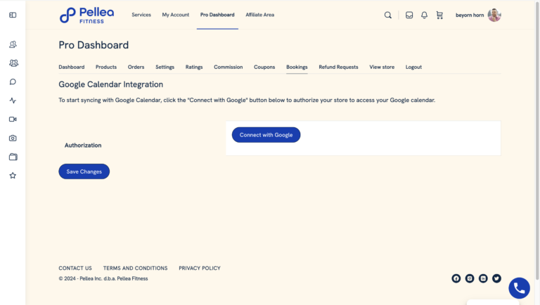 19.	Click “Connect with Google”.
