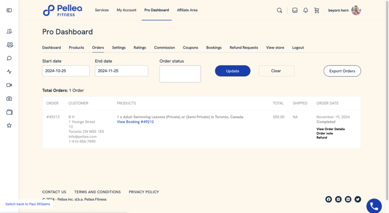 25.	Click “Export Orders” to save the downloaded file to disk.