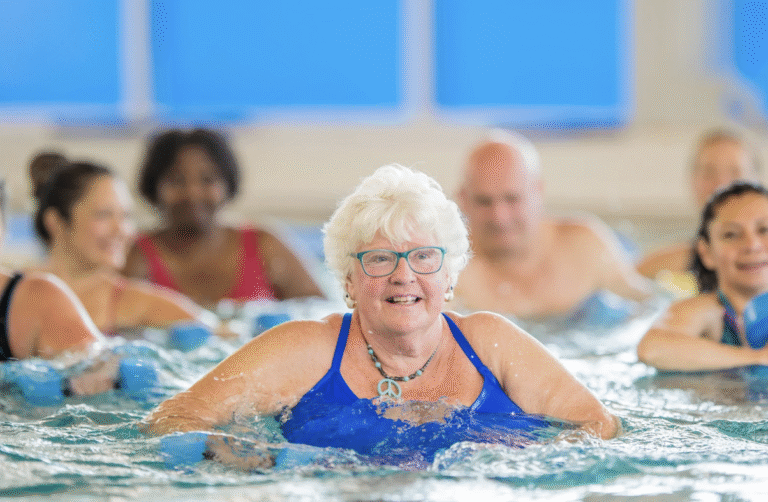Pellea Fitness - Toronto Canada - Swimming Activity - Swimmers In Aqua Fit Class