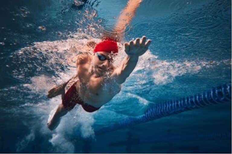 Pellea Fitness - Toronto Canada - Swimming Activity - Freestyle Swimmer Holding Breath