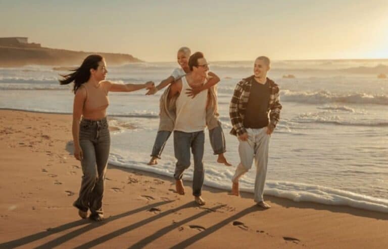 Pellea Fitness - Toronto Canada - Swimming Activity - Walking on Beach